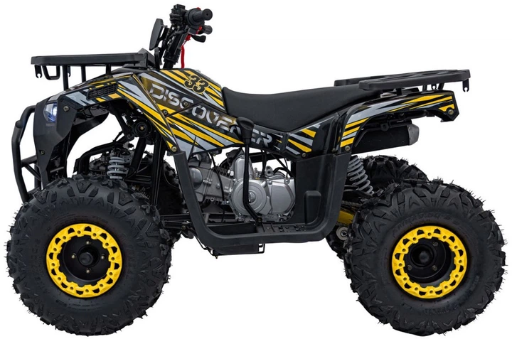 Samochód elektryczny dla dzieci Quad Spalinowy 125CC Discoverer 1-osobowy Żółty (5903864983753) - obraz 2