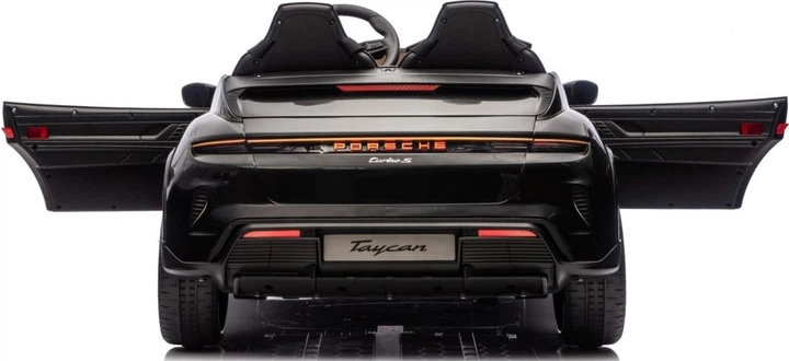 Samochód elektryczny dla dzieci Porsche Taycan Turbo S 2-osobowy Czarny (5903864988291) - obraz 4
