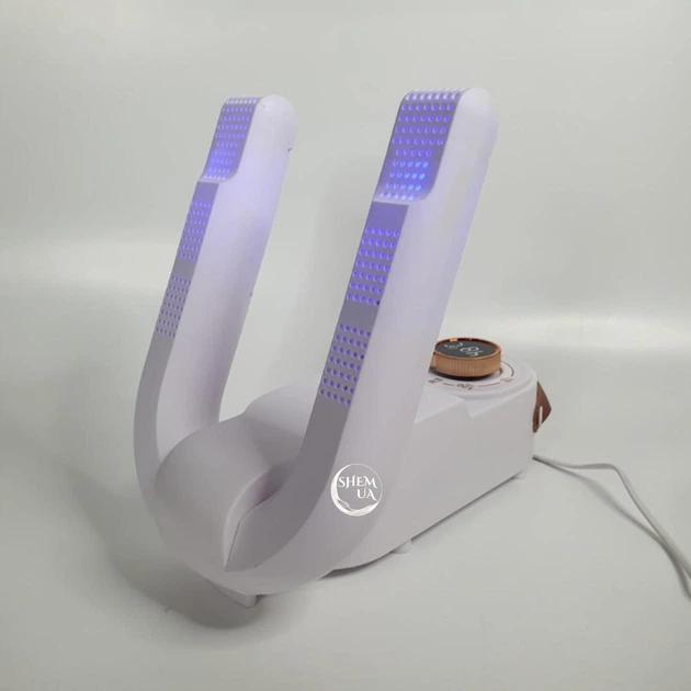 Сушилка для обуви электрическая с таймером Shoe Dryer 360°, питание 220 В, универсальная антибактериальная электросушилка для быстрой сушки и устранения запахов из кроссовок, ботинок и тапочек Белая, NV-401-White - изображение 7