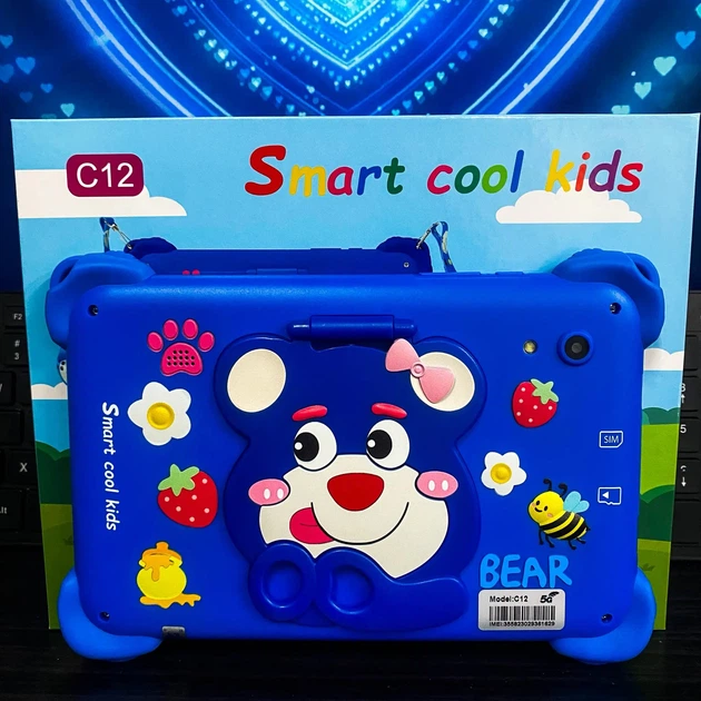 Планшет Smart Cool Kids C12 для детей, 8 ГБ ОЗУ, 256 ГБ ПЗУ, Android, 7 дюймов синий (OD271195Jamp4262/1) - Фото 3 Планшет Smart Cool Kids C12 для детей, 8 ГБ ОЗУ, 256 ГБ ПЗУ, Android, 7 дюймов синий (OD271195Jamp4262/1) - изображение 3