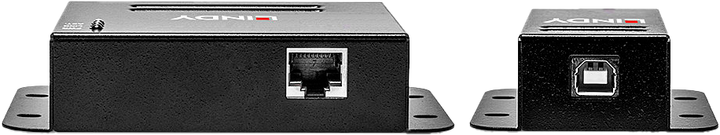 Hub USB Lindy 4 Port USB 2.0 Cat.6 Metal Black (4002888426817) - obraz 5