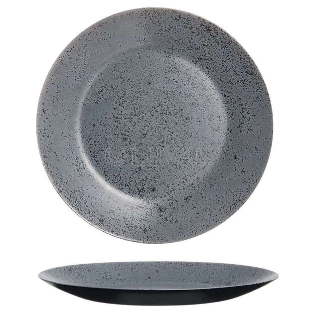 Тарілка обідня Luminarc Slate Black V0115 (25см) - Фото 1 Тарілка обідня Luminarc Slate Black V0115 (25см) - зображення 1
