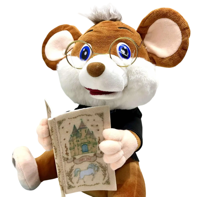 Интерактивная игрушка Плюшевый Мышонок Сказочник Limo Toy Коричневый - изображение 6