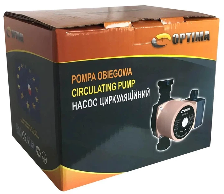Насос циркуляционный OP25-40-180, G 1 1/4", 10 бар, 180мм, 71Вт, 230В Optima (teh0015800) - изображение 8