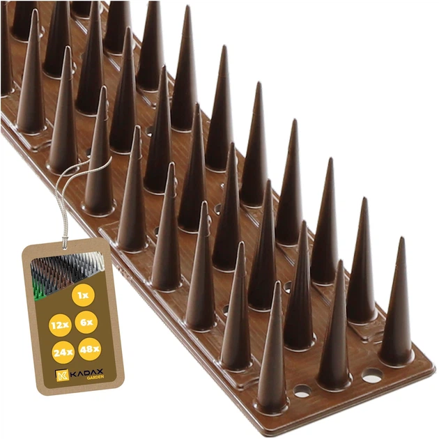Шипи для відлякування птахів Kadax Arcas 47 шт Коричневі (K587) - зображення 2