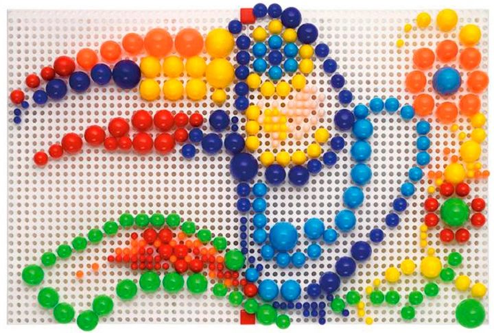 Zestaw mozaik Quercetti Patterns 300 sztuk + 2 plansze (0851-Q) (8007905008515) - obraz 4