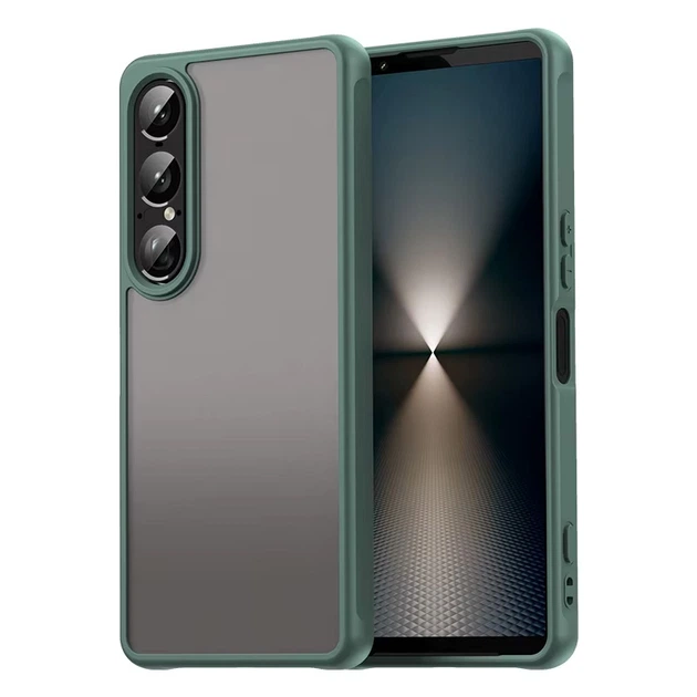 Чохол Lenuo Frost для Sony Xperia 1 VII Green - Фото 1 Чохол Lenuo Frost для Sony Xperia 1 VII Green - изображение 1