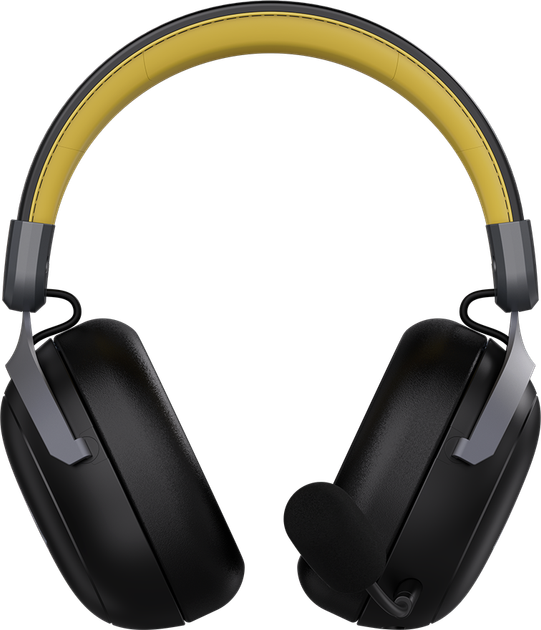Бездротова ігрова гарнітура Ajazz AHM08 MAX Black Gray Yellow (AHM08-MAX-BGY) - Фото 4 Бездротова ігрова гарнітура Ajazz AHM08 MAX Black Gray Yellow (AHM08-MAX-BGY) - зображення 4
