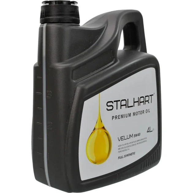 Олива моторна Stalhart Velum 5W-40 (4л.) - Фото 2 Олива моторна Stalhart Velum 5W-40 (4л.) - изображение 2