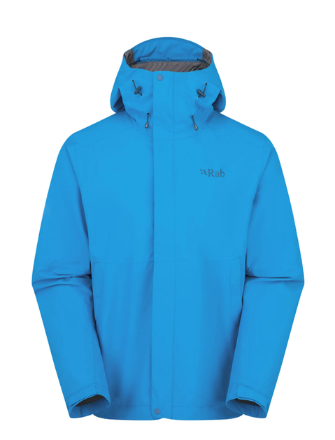 Куртка мужская Rab Downpour Jacket Man S Синій - Фото 1 Куртка мужская Rab Downpour Jacket Man S Синій - изображение 1
