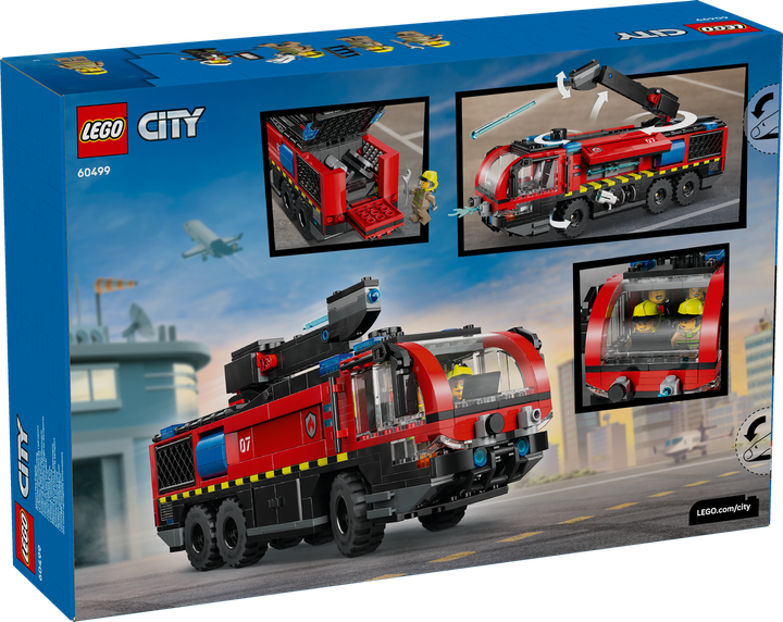 Конструктор Lego City Пожарная машина для аэропорта 60499 - изображение 2