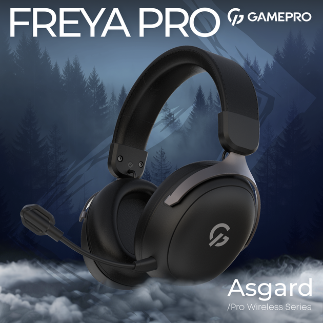 Наушники GamePro Asgard Freya Pro Wireless 7.1 (HSW201B) 4-Mode - Фото 3 Наушники GamePro Asgard Freya Pro Wireless 7.1 (HSW201B) 4-Mode - изображение 3