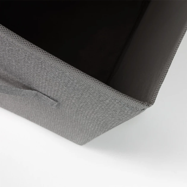Ящик для хранения текстильный MBM HOME TH-08 GRAY серый - Фото 9 Ящик для хранения текстильный MBM HOME TH-08 GRAY серый - изображение 9