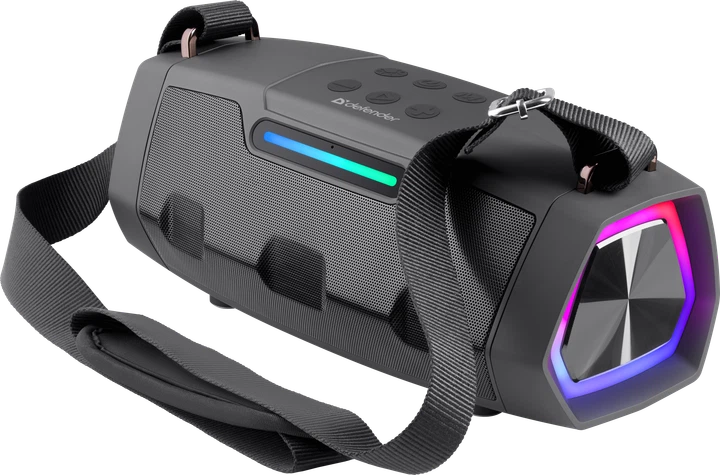 Przenośny głośnik Defender Beatbox 25 25W Led TWS Bluetooth Black (4745090826807) - obraz 3