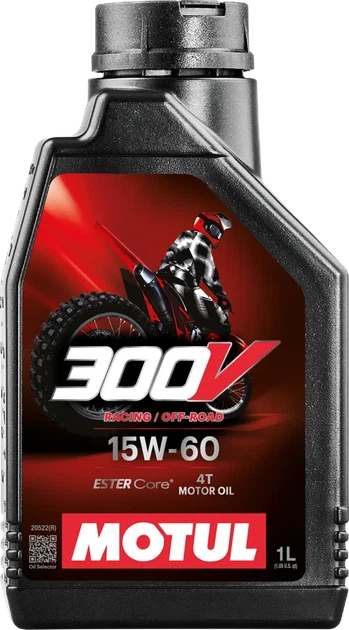 Моторное масло Motul 300V 4T Factory Line Off Road 15W-60 1 л (104137) - Фото 1 Моторное масло Motul 300V 4T Factory Line Off Road 15W-60 1 л (104137) - изображение 1