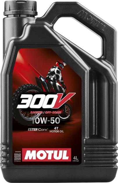 Моторное масло Motul 300V Factory Line Off Road 10W50 4T 4 л (847741) - Фото 1 Моторное масло Motul 300V Factory Line Off Road 10W50 4T 4 л (847741) - изображение 1