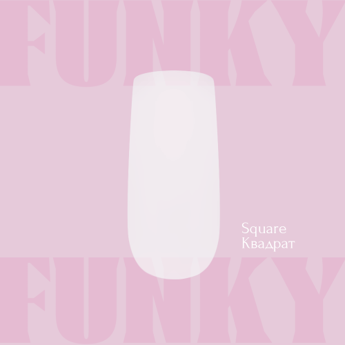 Набір форм Adore Professional типи гелів для нарощування Funky gel tips Square Short 240 шт - зображення 2