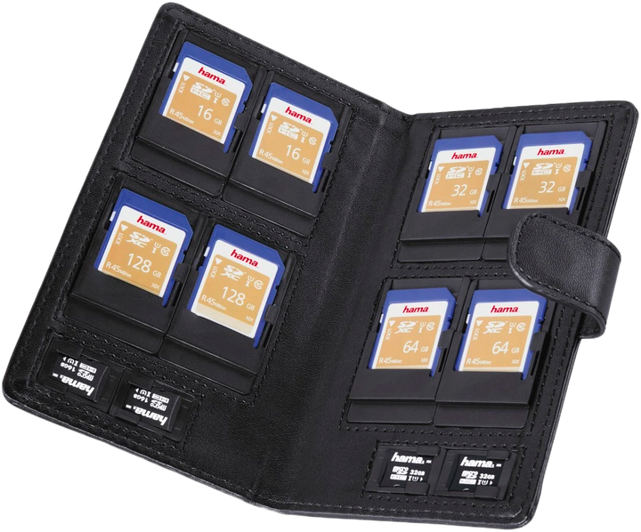 Etui do przechowywania kart pamięci Hama Vegas Size M Black (4007249959645) - obraz 2