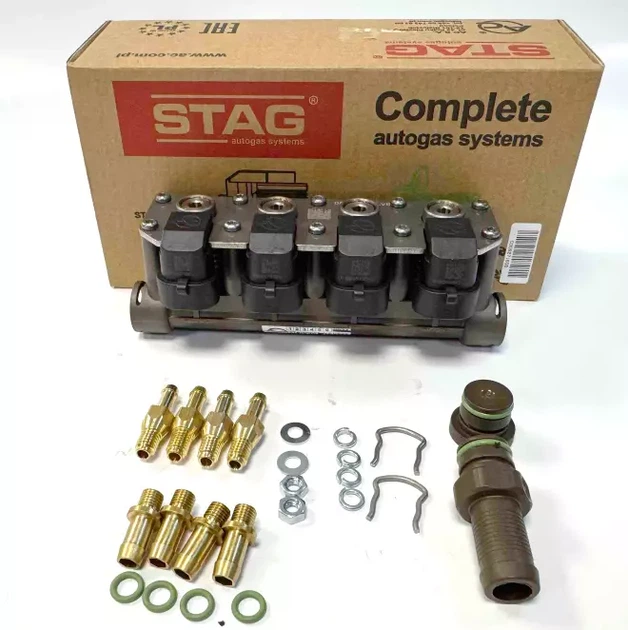 Форсунки STAG W-02 на 4 циліндри, WGM2240AH- - Фото 3 Форсунки STAG W-02 на 4 циліндри, WGM2240AH- - зображення 3