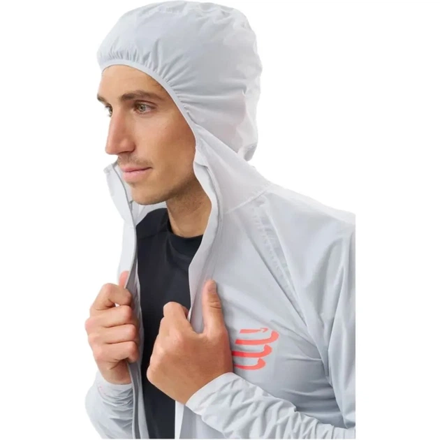 Куртка мужская демисезонная Compressport Hurricane Waterproof 10/10 Jacket grey dawn M (100084832) - Фото 4 Куртка мужская демисезонная Compressport Hurricane Waterproof 10/10 Jacket grey dawn M (100084832) - изображение 4