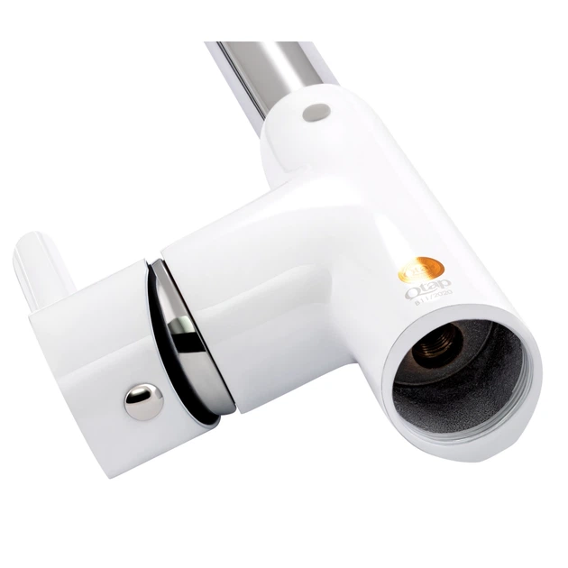 Смеситель для кухонной мойки Qtap Grand, Chrome/White (k35) - изображение 5