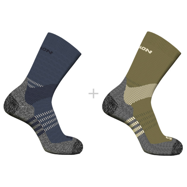 Носки (2 пары) Salomon X ULTRA ACCESS CREW 2-PACK 39/41 зеленый sC23720 - Фото 1 Носки (2 пары) Salomon X ULTRA ACCESS CREW 2-PACK 39/41 зеленый sC23720 - изображение 1