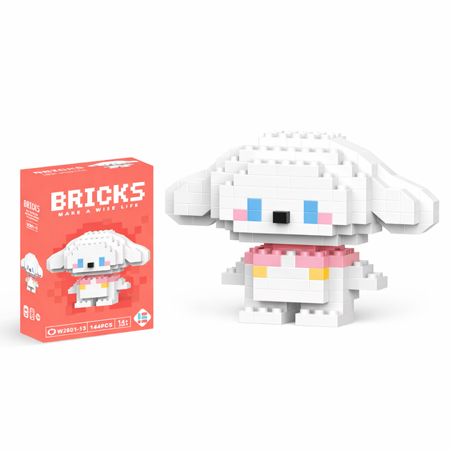 Конструктор фігурка Пікселі BRICKS Cinnamoroll Cinnamon - Фото 1 Конструктор фігурка Пікселі BRICKS Cinnamoroll Cinnamon - зображення 1