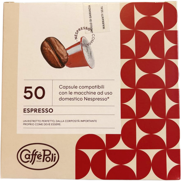 Кофе в капсулах Nespresso Caffe Poli Espresso 50 шт - изображение 3