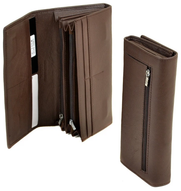 Женский кожаный кошелек на магните Dr.Bond HMLW501-2 coffee - изображение 2