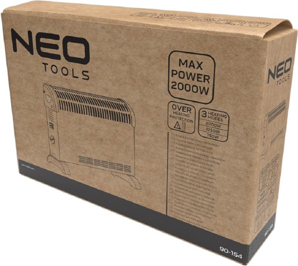Обігрівач конвекторний електричний 2000 Вт Neo Tools 90-154 - изображение 7