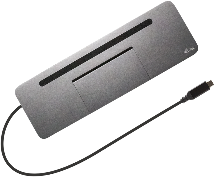 Док-станція i-tec USB-C Metal Ergonomic 4K 3x Display Docking Station Silver (C31FLATPRO100) - зображення 4