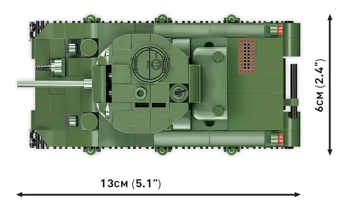 Конструктор танк Historical Collection World War II 2715 Sherman M4A1 COBI 2715 - изображение 4