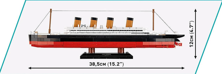Конструктор COBI R.M.S. Titanic 1:700 (593 детали) — Коллекционная модель Титаника 1680 - изображение 7