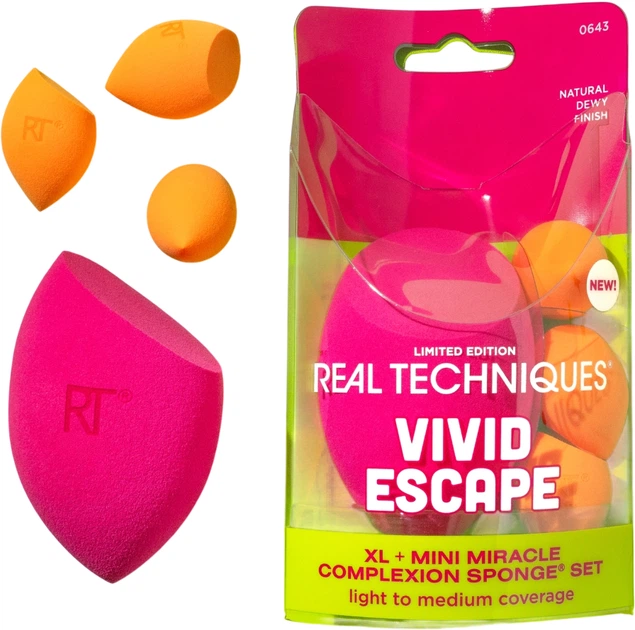 Набір спонжів для макіяжу Real Techniques Vivid Escape 4 шт (79625443370) - зображення 2