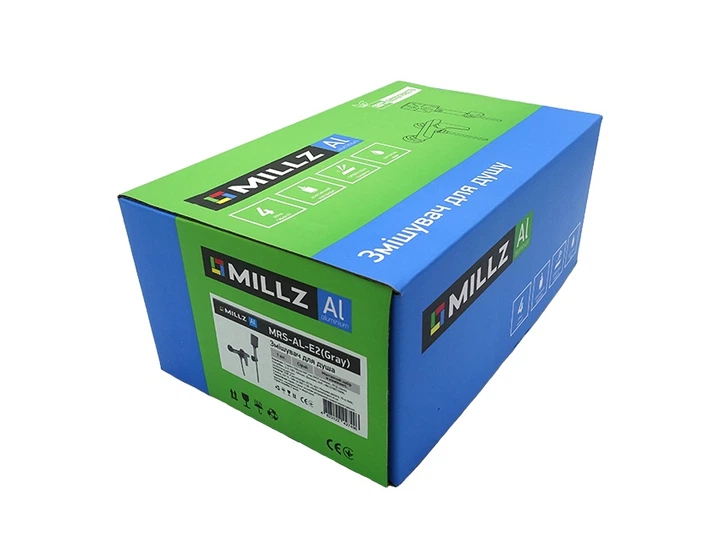 Змішувач для душової кабіни MILLZ сірий MRS-AL-E2(Gray) 1/10 - изображение 10