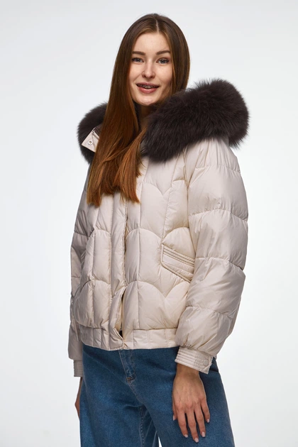 Куртка Vivilona XL Молочна 21 - 04409 - Фото 7 Куртка Vivilona XL Молочна 21 - 04409 - зображення 7