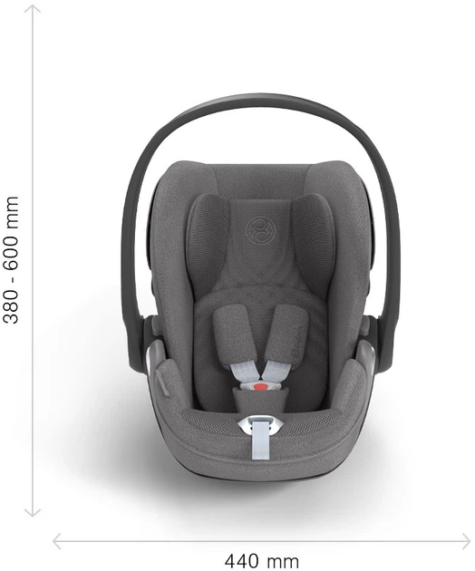 Fotelik samochodowy Cybex Cloud T i-Size Plus Mirage Grey Platinum (4063846402670) - obraz 10