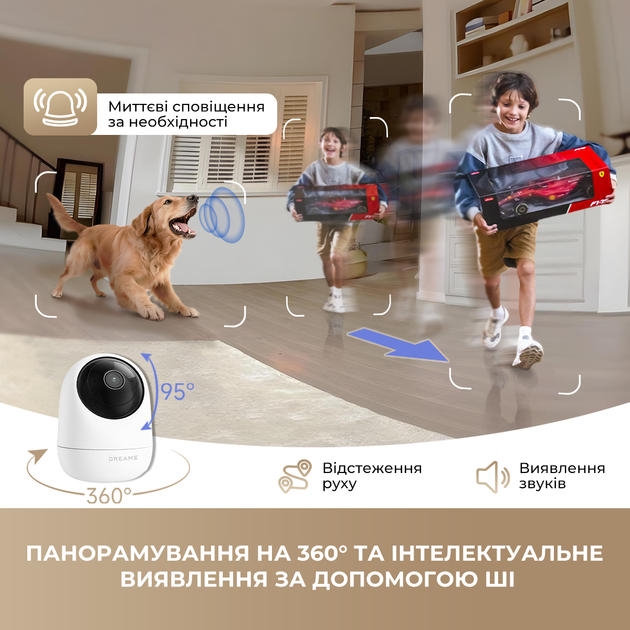 IP-камера Dreame NAVO Care SE 1 InCam 3MP White - изображение 6