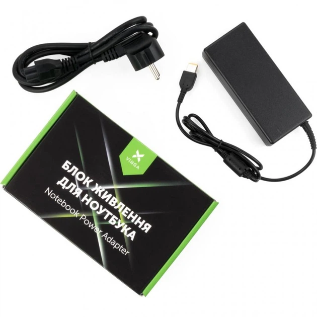 Блок питания к ноутбуку Vinga Lenovo 90W 20V 4.5A square (VPA-2045-LNSQ01-101) (16092) - Фото 1 Блок питания к ноутбуку Vinga Lenovo 90W 20V 4.5A square (VPA-2045-LNSQ01-101) (16092) - изображение 1