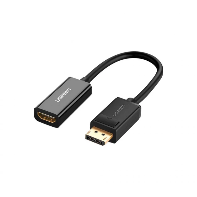 Переходник Display Port M to HDMI F 1080P black Ugreen (40362) (352246) - Фото 1 Переходник Display Port M to HDMI F 1080P black Ugreen (40362) (352246) - изображение 1