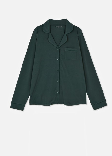 Жіноча піжама сорочка Primark Jersey Long Sleeve Boyfriend М Для дому та сну Зелений (8711) - зображення 5