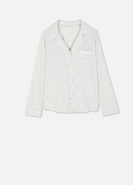 Женская пижамая рубашка Primark Jersey Long Sleeve Boyfriend XXS Для дома и сна Серый (8713) - Фото 5 Женская пижамая рубашка Primark Jersey Long Sleeve Boyfriend XXS Для дома и сна Серый (8713) - изображение 5