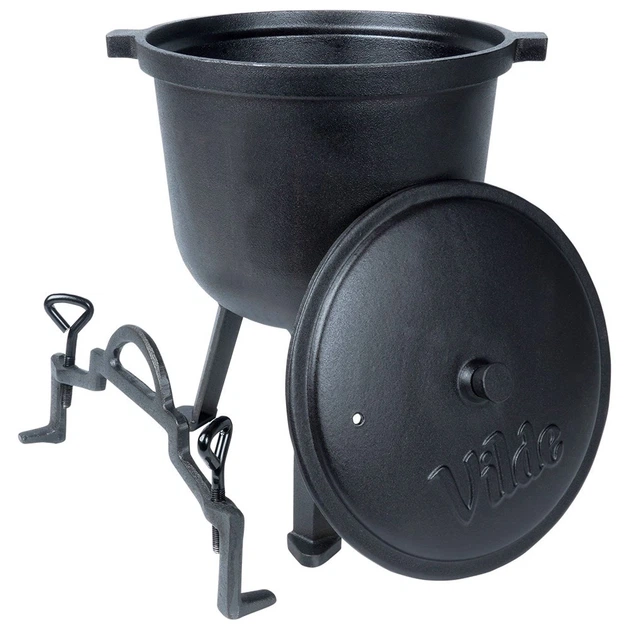 Чавунний казанок Orion 199051 CAST LINE на ніжках з кришкою 8 л (5904316471897) - зображення 3