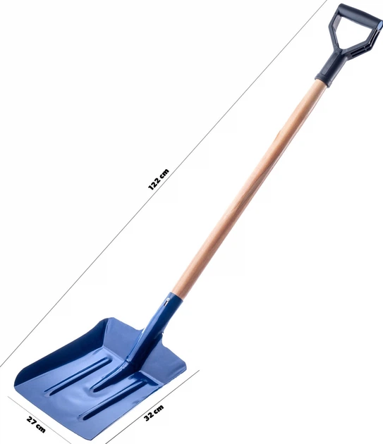 Лопата для вугілля Kadax 27 x 122 см Синя (K3463) - зображення 6