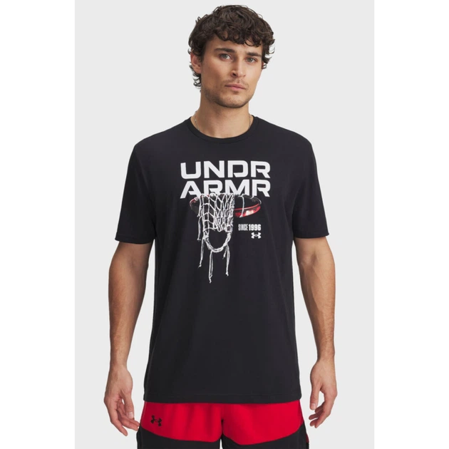 Футболка чоловіча Under Armour 1390188-001 m, чорний - Фото 1 Футболка чоловіча Under Armour 1390188-001 m, чорний - изображение 1
