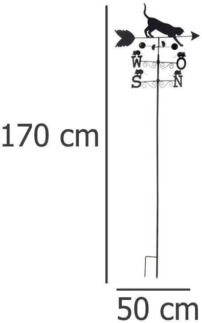 Wiatrowskaz Orion 339488 kogut pogodowy róża wiatrów (5904316474072) - obraz 2