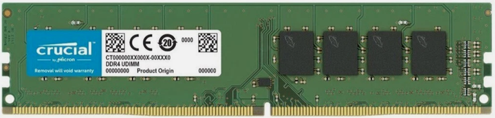 Crucial 8GB DDR4-2666 MHz ８GB ⨉ ３ Пам'ять Crucial 8 GB DDR4 2666 MHz (CT8G4DFRA266) – фото, отзывы