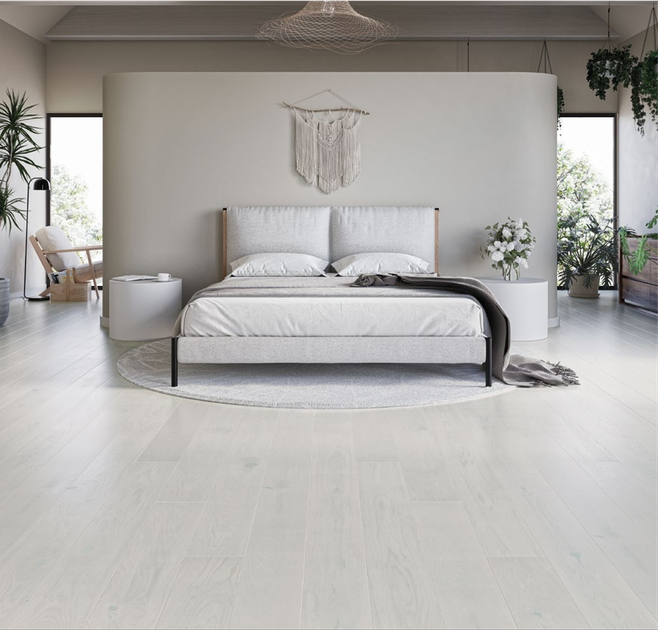 Паркетная доска Floor`360 Дуб WHITE CHOC 3-полосная Лак - изображение 3