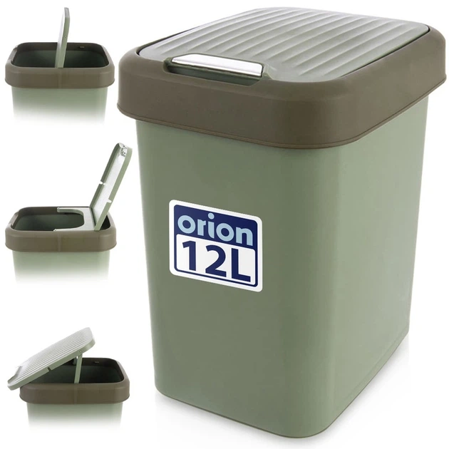 Kosz na śmieci Orion 731734 plastikowy 12 l Zielony (8605060306608)  - obraz 6