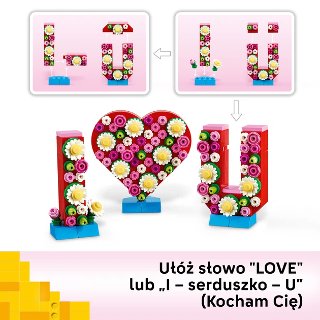 Zestaw klocków LEGO Litery pełne miłości 345 elementów (40867) - obraz 5
